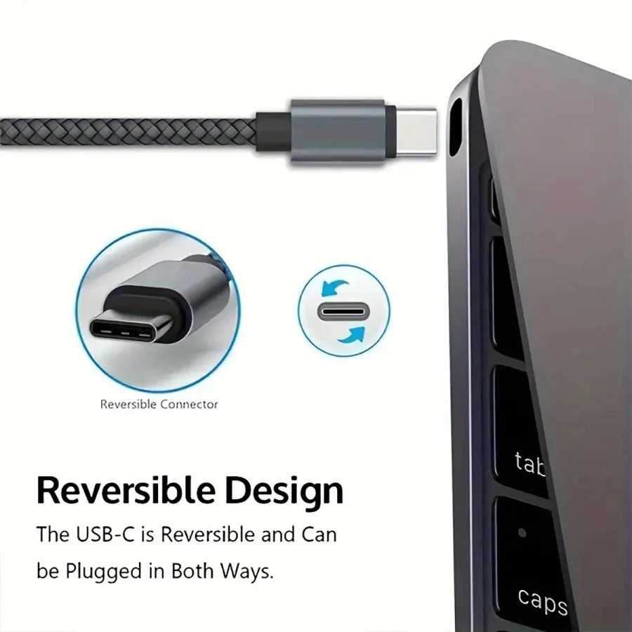 Фотография №3 товара 66W 5A нейлон 1 м 2 м 3 м USB