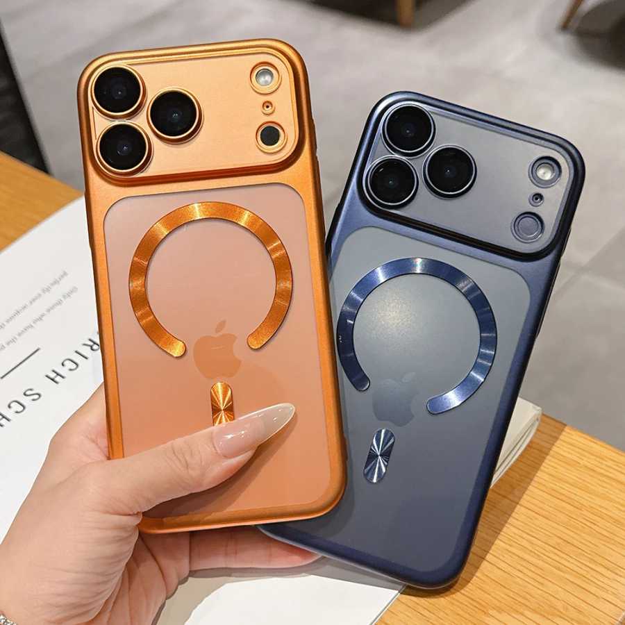Роскошный матовый полупрозрачный магнитный чехол для iPhone 17 Pro Max 17Pro 17 Air, совместимый с беспроводной зарядкой MagSafe, защитный чехол на айфон 17 про макс Чехлы и чехлы для мобильных телефонов