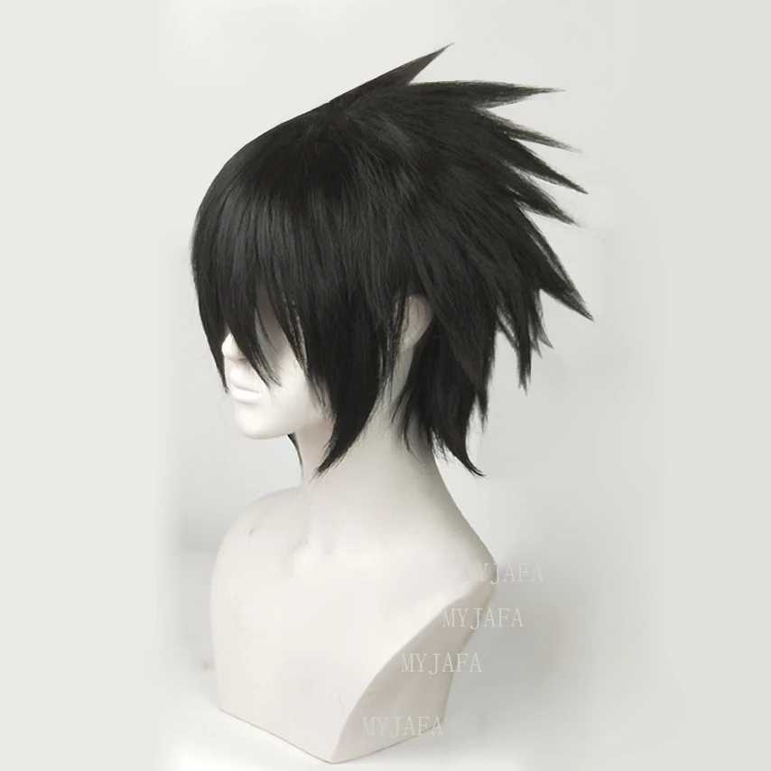Фотография №1 товара Парик для косплея Sasuke Uchiha, термостойкие синтетические волосы короткого черного