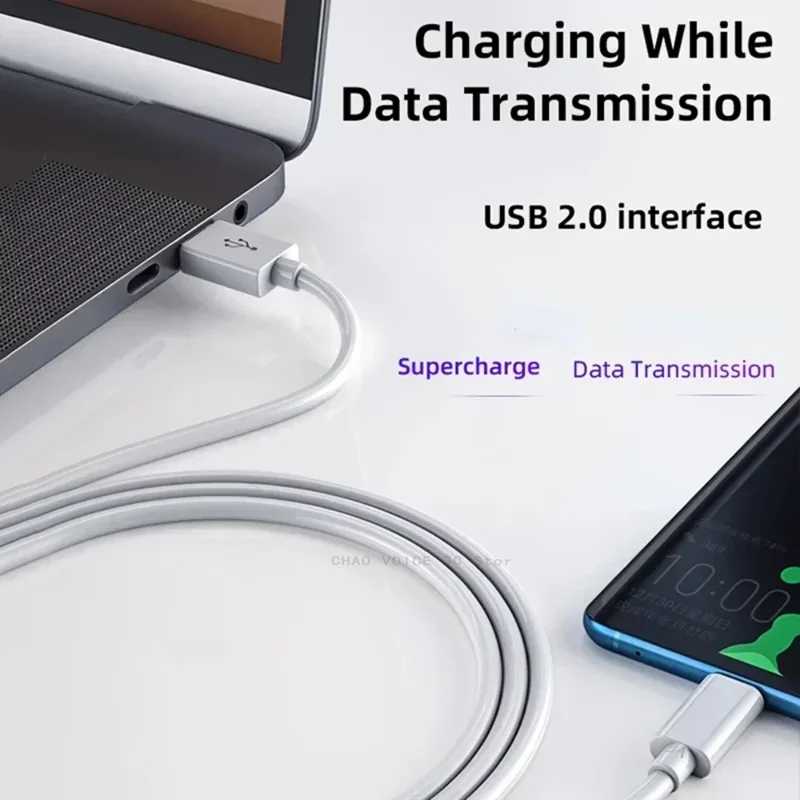 Фотография №3 товара Короткие кабели USB-A Type C Micro 0,25 м/0,5 м, зарядное