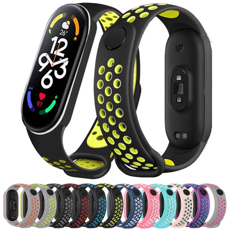 Ремешок силиконовый для Mi band 6, сменный спортивный браслет для Mi band 4 Mi band 5 xiaomi Mi band 4 3 5 6 Аксессуары для часов