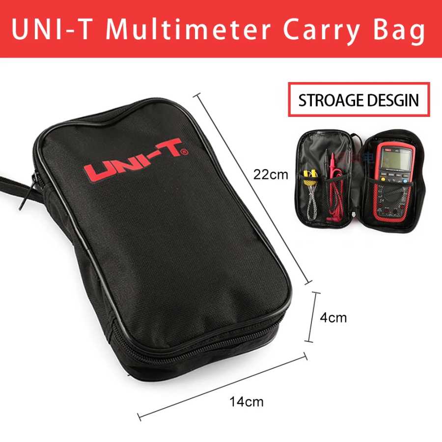 Черная холщовая сумка UNI-T для цифровых мультиметров серии UNI-T, также подходит для мультиметров других марок. Инструменты для измерения и анализа