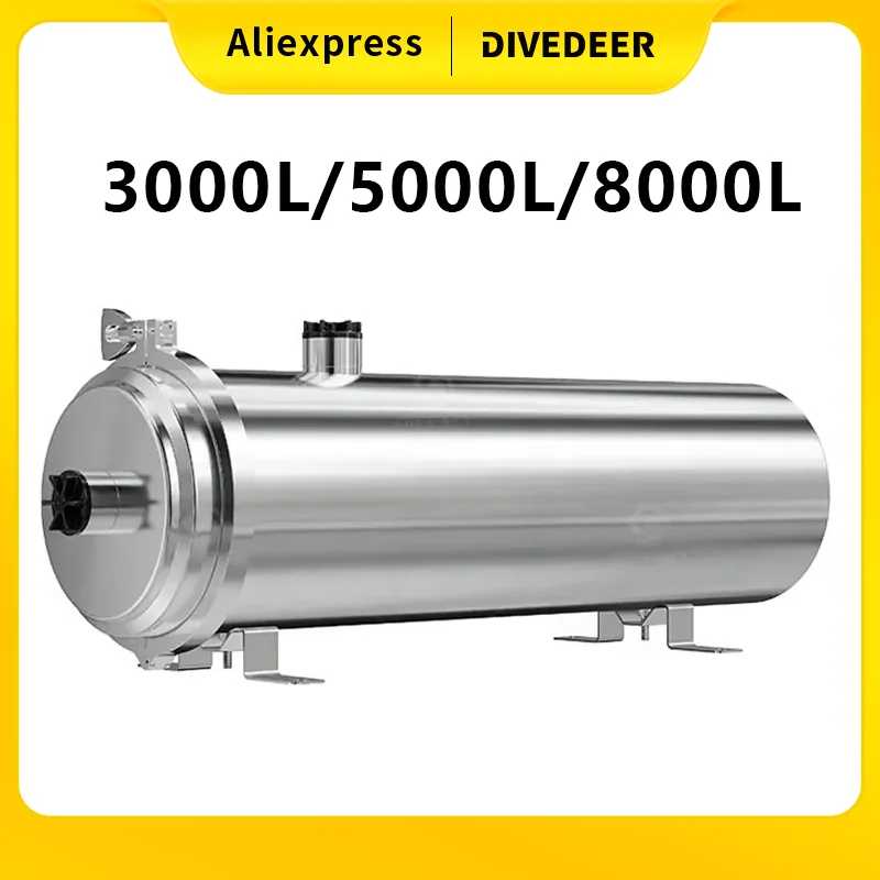 Система фильтрации воды DIVEDEER 3000L/5000L/8000L с ультрафильтрацией PVDF для дома и коммерческого использования, для очистки питьевой воды Техника для дома