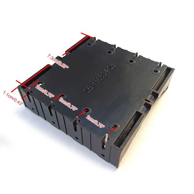 Фотография №1 товара DIY ABS 18650 Чехлы для аккумуляторов 1X 2X 3X 4X