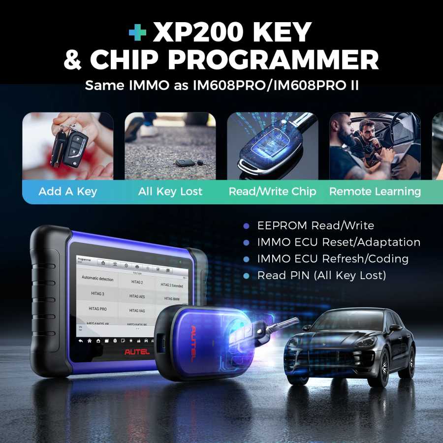 Фотография №4 товара Autel MaxiIM IM508S XP400 PRO OBD2 автомобильный сканер IMMO Key