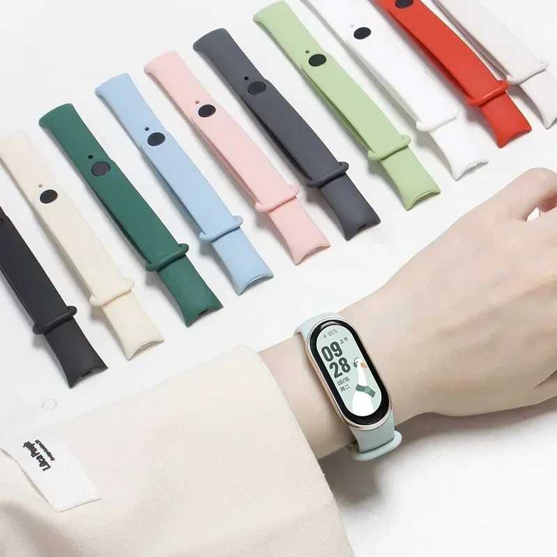 Фотография №3 товара Официальный силиконовый ремешок для часов для Xiaomi Mi Band 10-NFC,