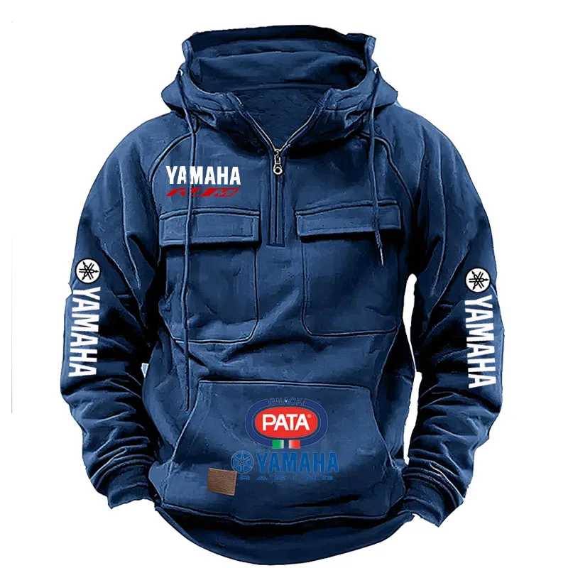 Фотография №4 товара Мужская толстовка Yamaha в рабочем стиле, весна-осень, новая модель, модная,