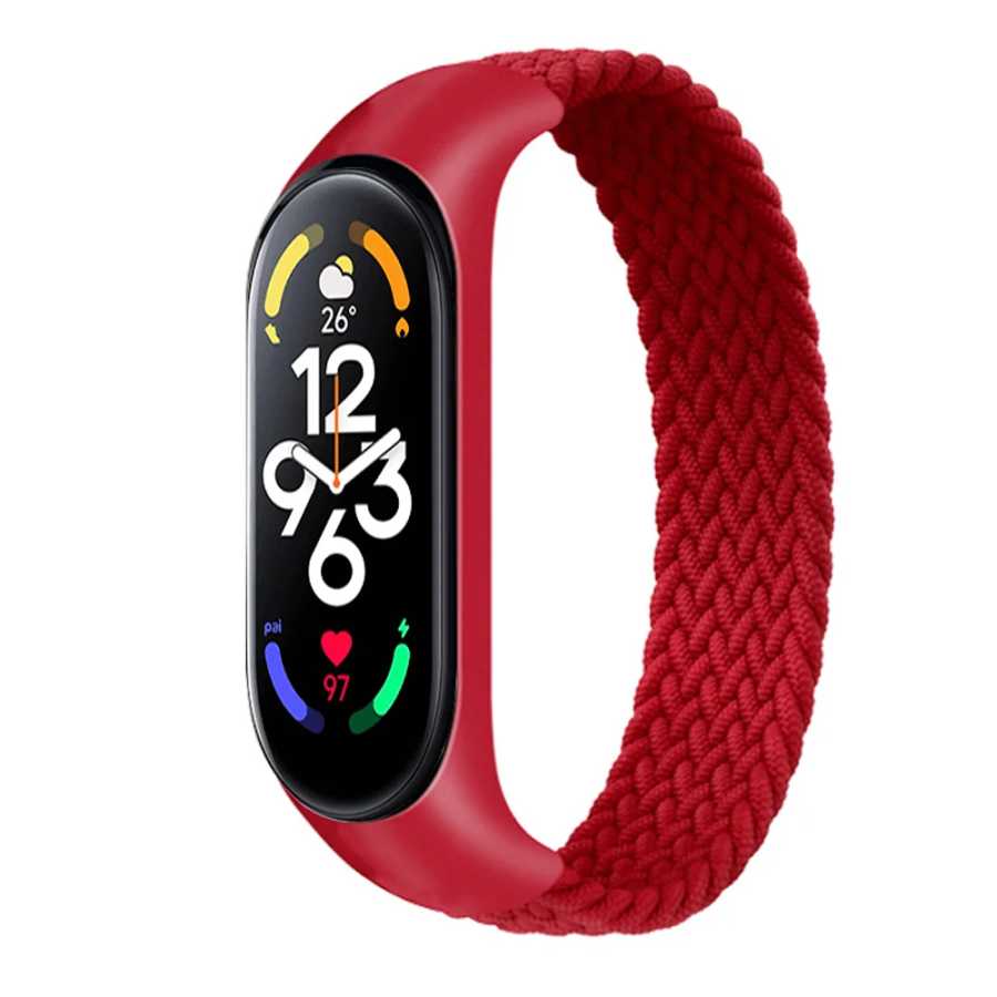 Фотография №3 товара Плетеный ремешок Solo Loop для Xiaomi Mi Band 7, 6,