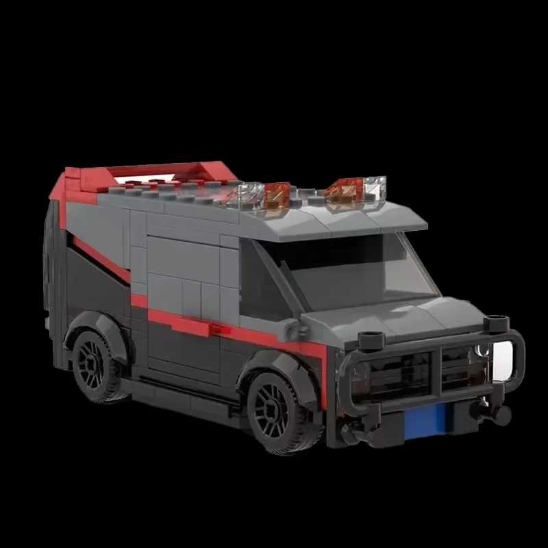 Конструктор MOC-20604: Модель автомобиля спецназа A-Team, полицейский набор для сборки, детский подарок, 242 детали Конструкторы