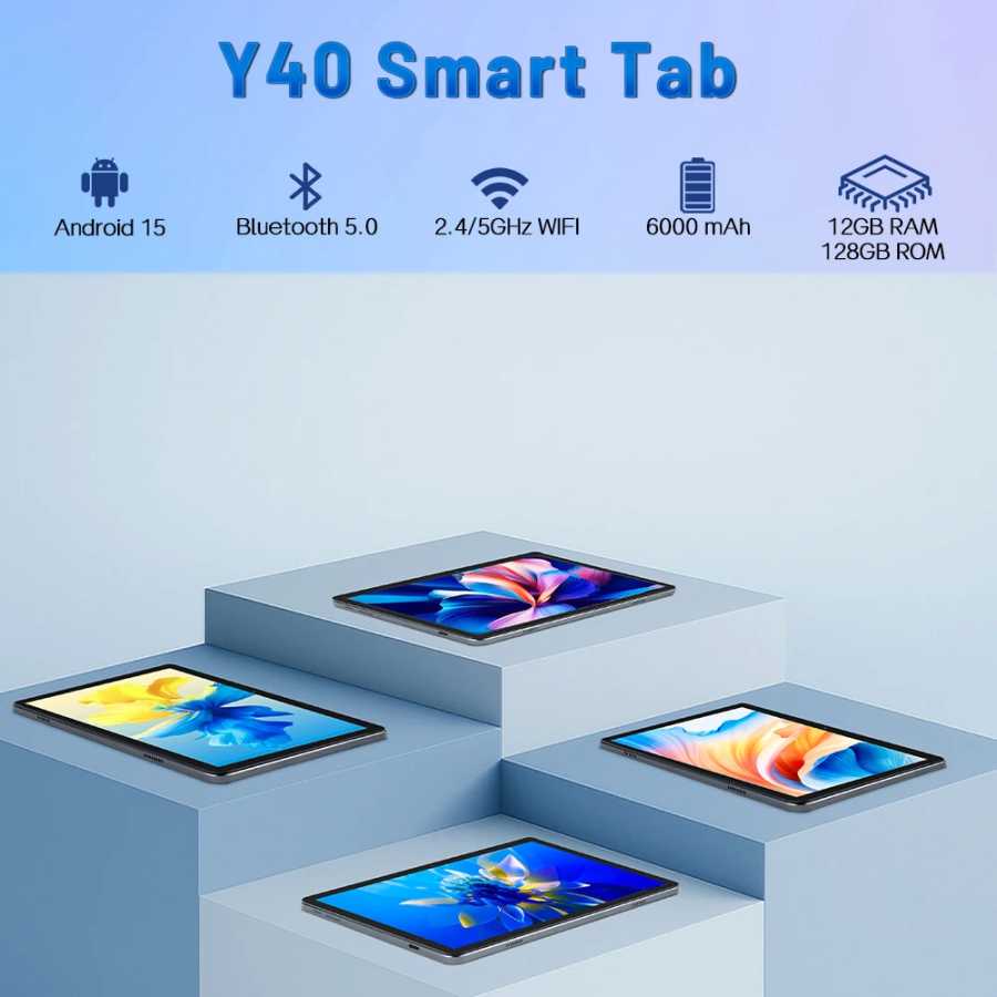 Фотография №5 товара Планшет ANRY Y40 Android 15, 10.1 дюйма, Incell-дисплей, 12 ГБ