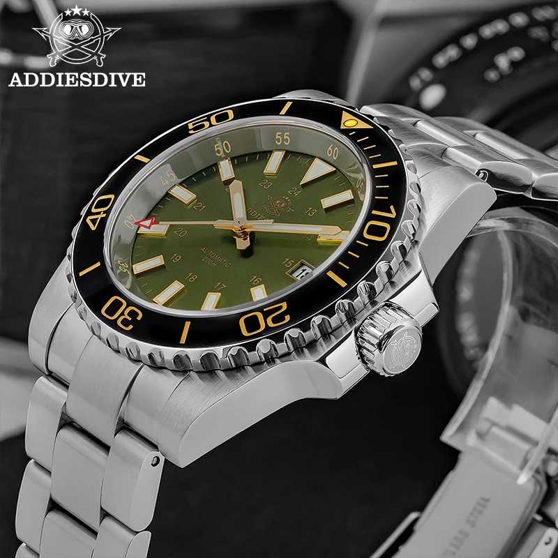 ADDIESDIVE автоматические механические часы 8215 механизм AD2504 20 бар водонепроницаемые BGW9 супер светящиеся часы из сапфирового стекла для мужчин 