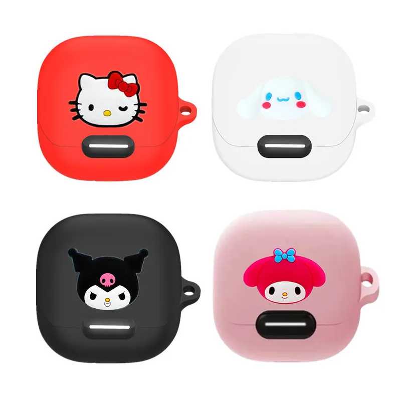 Чехол для наушников Sanrio с мультяшным дизайном для Anker Soundcore Liberty 4 NC, силиконовый защитный чехол для беспроводных наушников с крючком Портативное аудио и видео