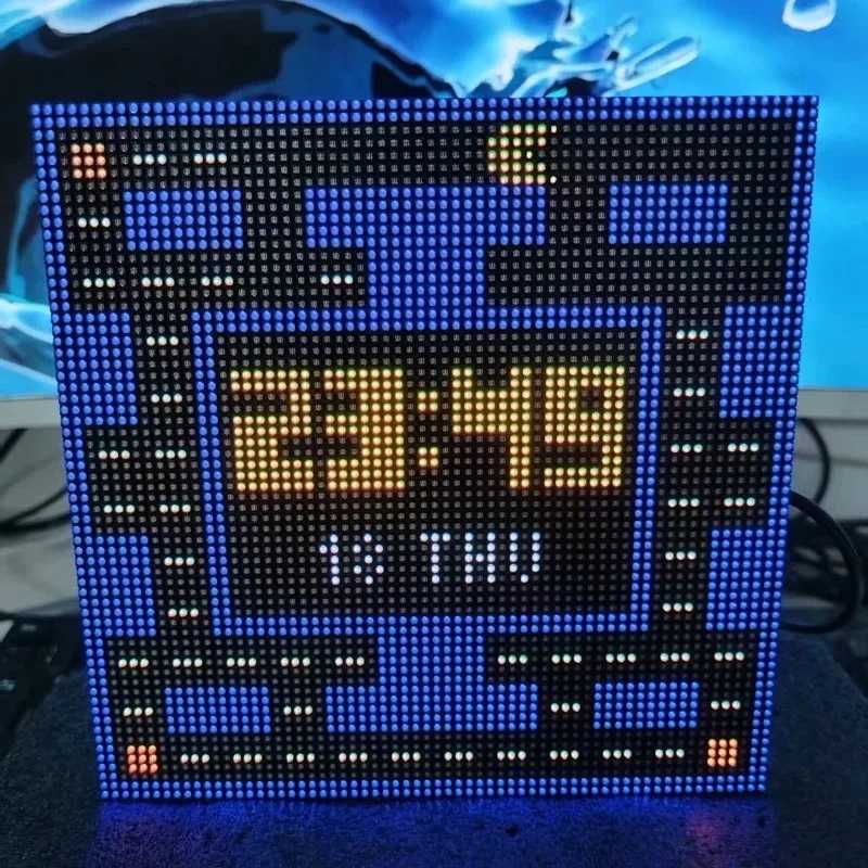 Умные часы ESP32 WiFi с автоматической калибровкой, в стиле стимпанк, для киберспортивной комнаты, настольный подарок Электротовары