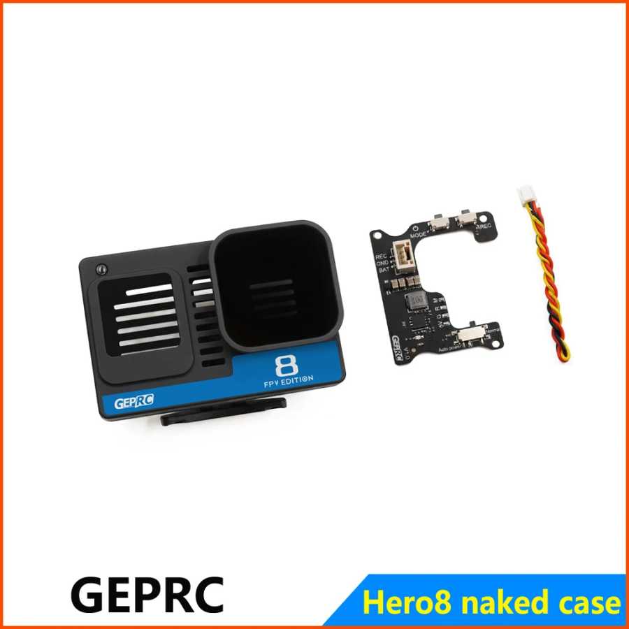Голый чехол GEPRC с платой BEC для GoPro Hero 8, полная камера Crown HD FPV Cinewhoop Drones Радиоуправляемые игрушки