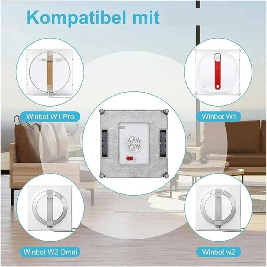 Фотография №1 товара Для Ecovacs Winbot W1 Pro/W1/W2 Omni/W2 сменная ткань для швабры