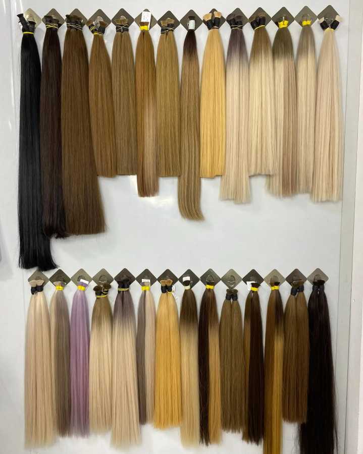 Фотография №5 товара 100% человеческие волосы, без утка, Remy Vietnam Hair, прямые пучки