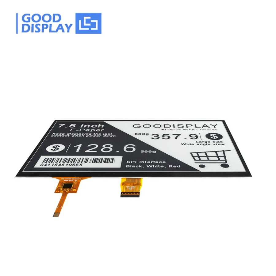 Фотография №3 товара Электронный E-Ink дисплей GooDisplay для Raspberry Pi, 7.5-дюймовый E-Paper экран