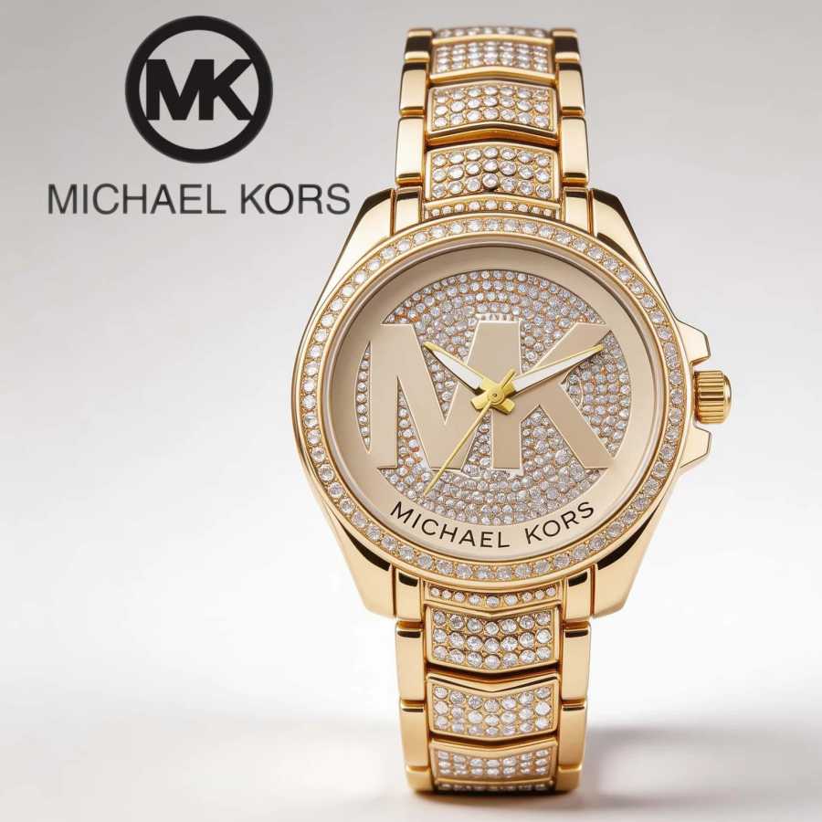 Женские кварцевые часы Michael Kors: элегантные, инкрустированные бриллиантами, роскошные, из сплава, с таймером, подарок для женщин, стильный деловой дизайн Часы для пар