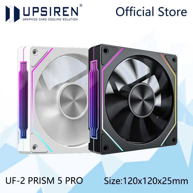 UPSIREN UF-2 PRISM 5 PRO 12 СМ ARGB Вентилятор для корпуса компьютера с большим объемом воздуха Обычная версия/перевернутая версия Выбор двухрежимных Компьютерные комплектующие