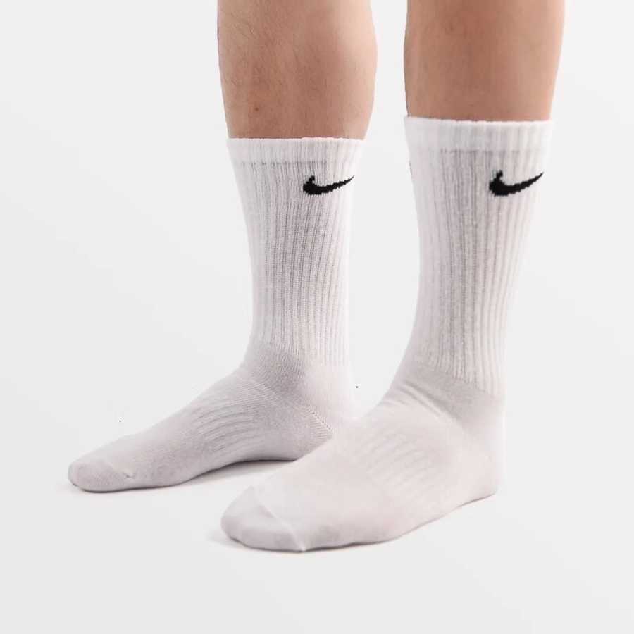 Дышащие удобные носки унисекс Nike для пар, комплект из 3 пар баскетбольных спортивных носков, упаковка из 3 пар SX7676-100 Спортивные аксессуары