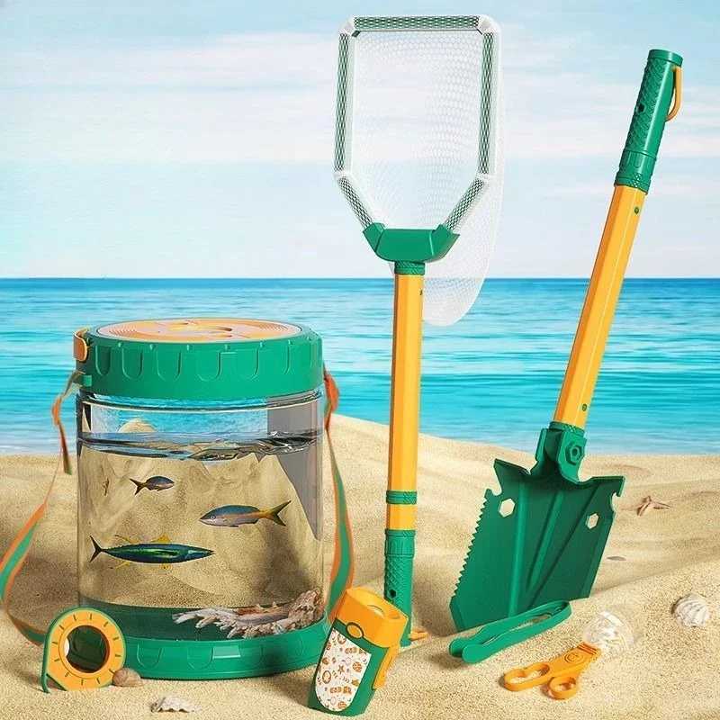 Children's sea tools set Play sand tools Beach toys Seaside fish farming Insect observation box Camping equipment Обучение и образование