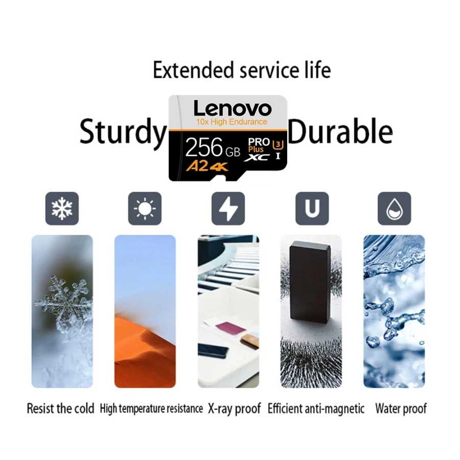 Фотография №5 товара Карта памяти Lenovo SD/Micro SD (TF) увеличенного объема: 512 ГБ,