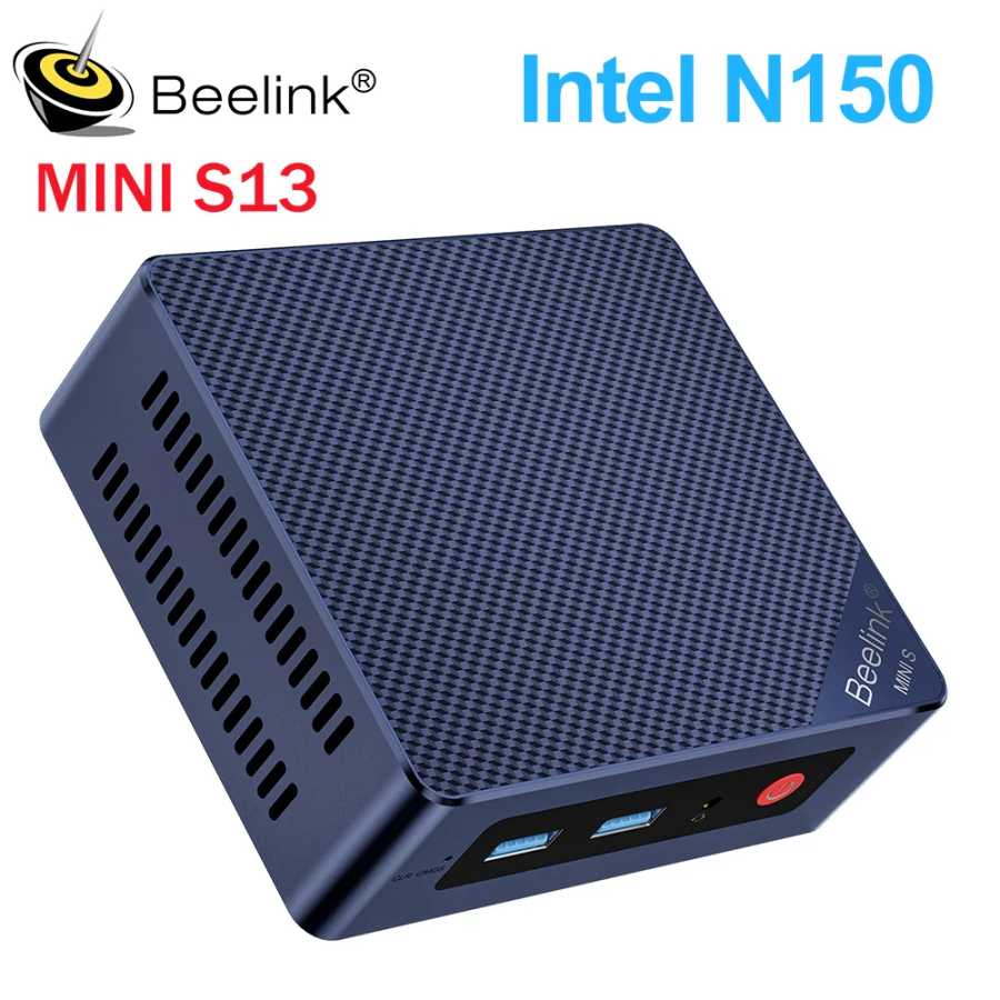 Beelink Mini S13 Intel Twin Lake N150 S12 Pro N100 16G 500G Windows 11 Mini S 11th N5095 DDR4 8 ГБ 128 ГБ Настольный компьютер N95 Мини-ПК