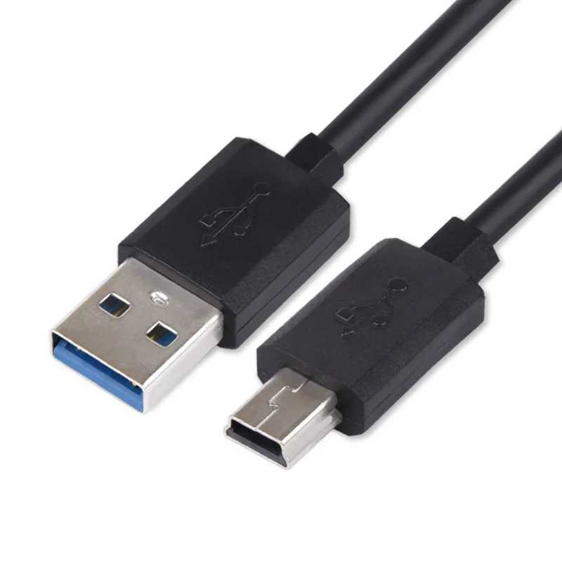 Мини-USB-кабель для быстрой передачи данных, зарядный кабель для MP3, MP4 плеера, автомобильного видеорегистратора, GPS, цифровой камеры, HDD-шнур Аксессуары и запчасти