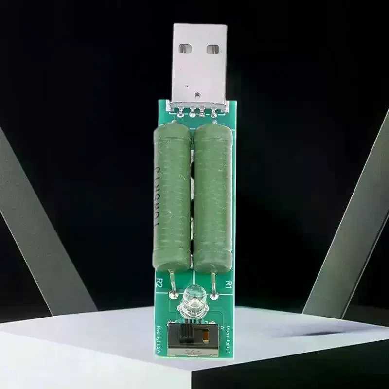 Модуль тестера сопротивления, мини-USB-тестер нагрузки; разрядный резистор Power Bank 2A/1A с переключателем, цифровой измеритель напряжения Инструменты для измерения и анализа