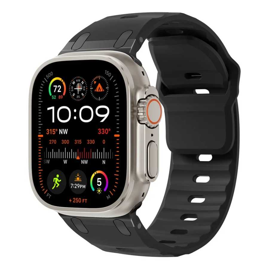 Фотография №1 товара Спортивный силиконовый ремешок для Apple Watch Ultra 3 49 мм,