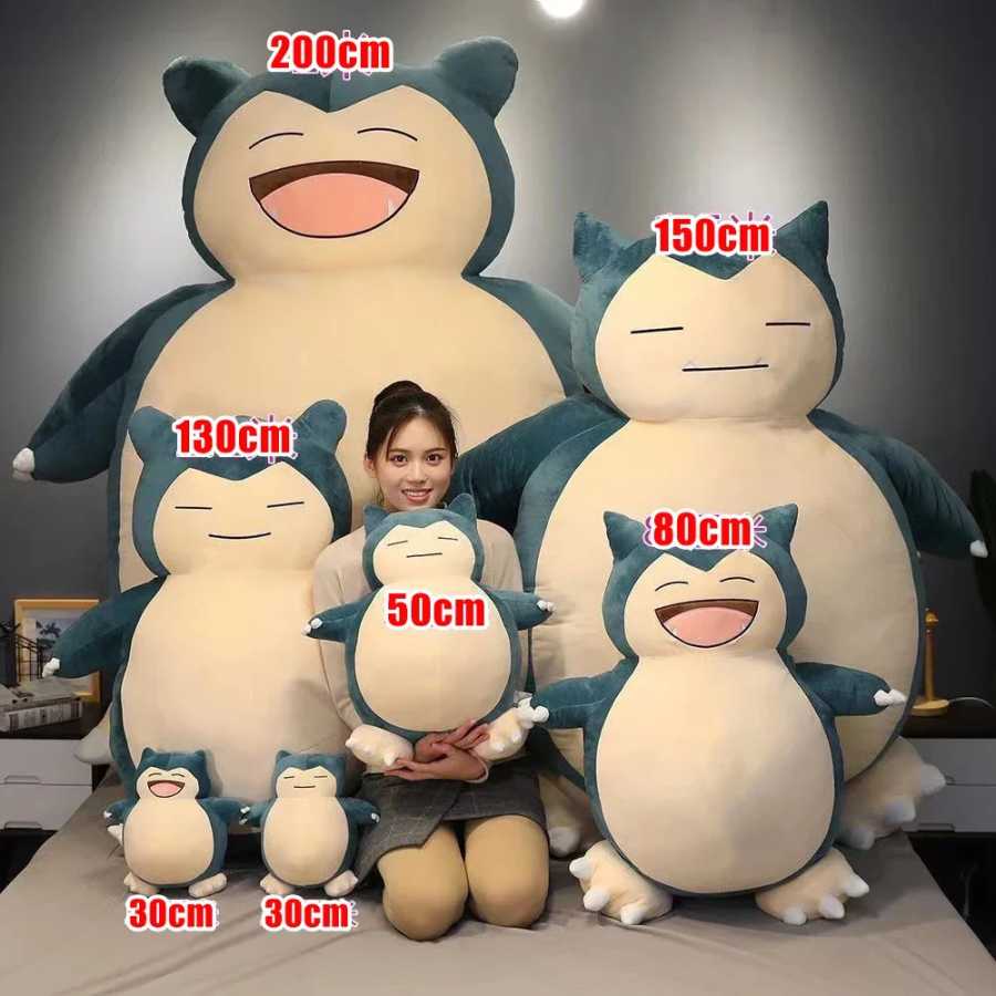 Фотография №2 товара 30/200 см огромный Pokemon Snorlax аниме плюшевые игрушки большой Pok&eacute;mon