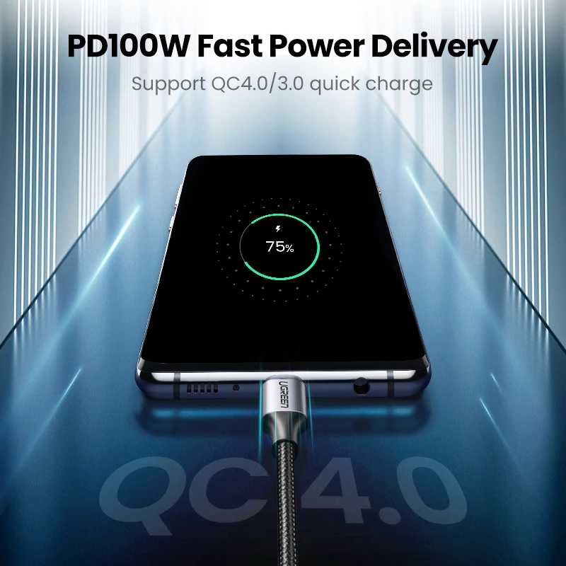 Фотография №2 товара UGREEN USB C к USB C кабель PD100W USB Type