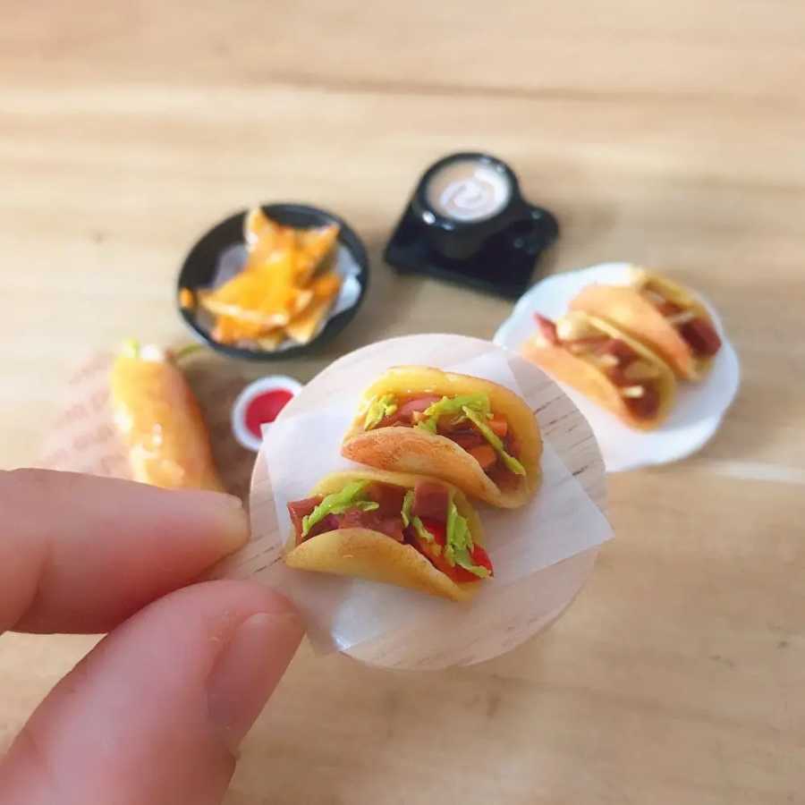 Масштаб 1/12 миниатюрный кукольный домик tacos запекание burrito для Blyth OB11 BJD кукольный домик кухня игрушки аксессуары Ролевые и игровые наборы