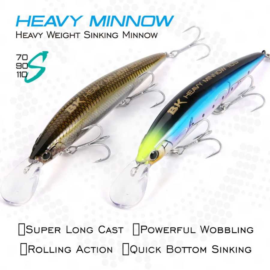 Фотография №1 товара Новая тяжелая тонущая приманка FSTK Minnow 110S 37г, 90S 28г,