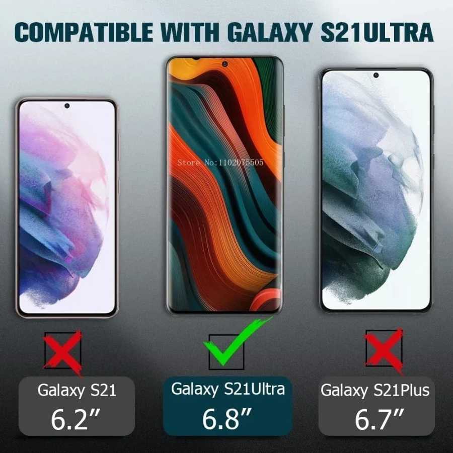 Фотография №1 товара 4 шт. изогнутое закаленное стекло для Samsung Galaxy S25 S24