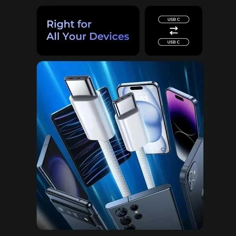 Фотография №5 товара Кабель для быстрой зарядки USB-C PD 60 Вт для iPhone