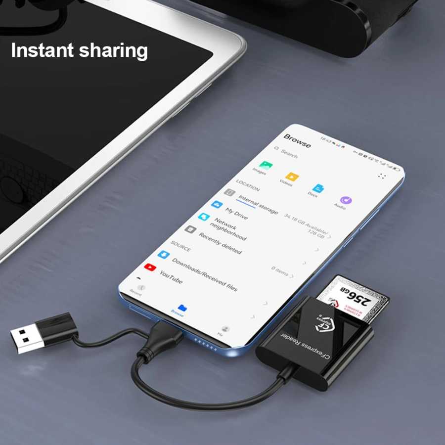 Фотография №4 товара Устройство чтения карт CFexpress Type B 10 Гбит/с USB3.2 Gen2