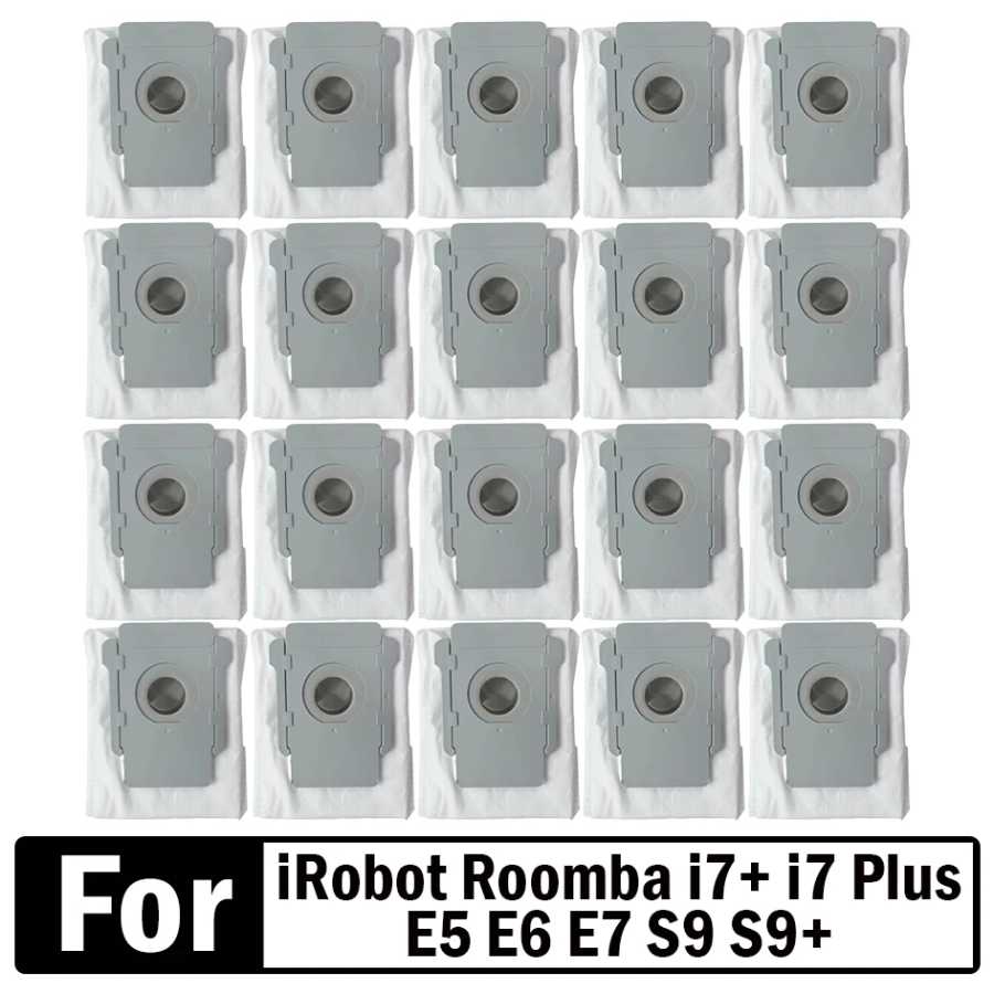 Мешки для сбора пыли для роботов-пылесосов iRobot Roomba i7+, i7 Plus, E5, E6, E7, S9, S9+ &ndash; сменные мешки для грязной пыли, запасные части Запчасти для бытовой техники
