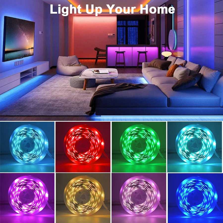Фотография №1 товара Светодиодные ленты RGB с дистанционным управлением Luces Led Room Light