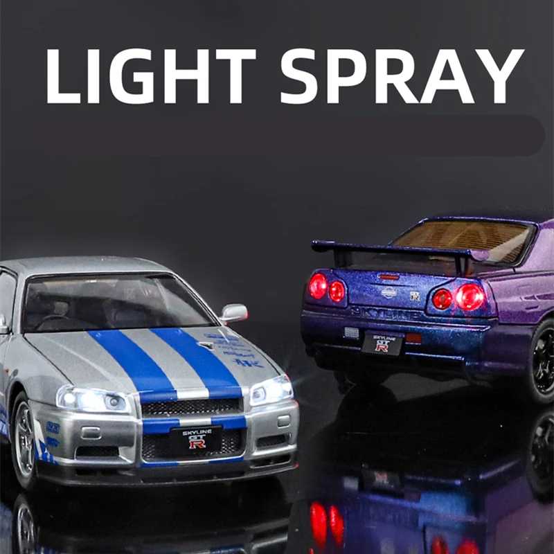 Фотография №3 товара 1:24 Silvia Skyline Ares GTR GT-R R34, модель спортивного автомобиля