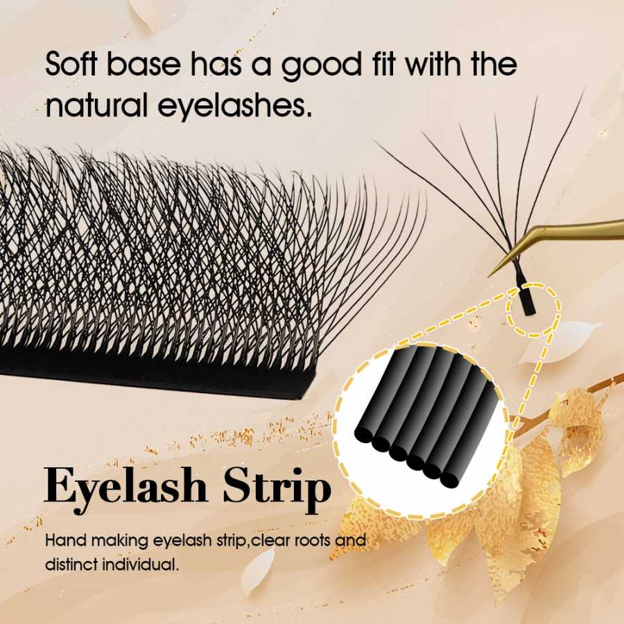 Фотография №4 товара MASSCAKU 3D 6D 8D W Shape Lashes Глобальная оптовая продажа
