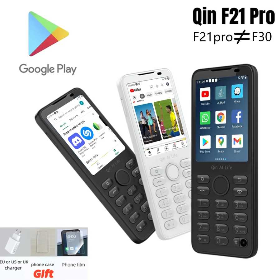 Доступна Google глобальная версия мобильного телефона Duoqin F21 Pro Android 11, мини-умный сенсорный экран 4G Мобильные телефоны