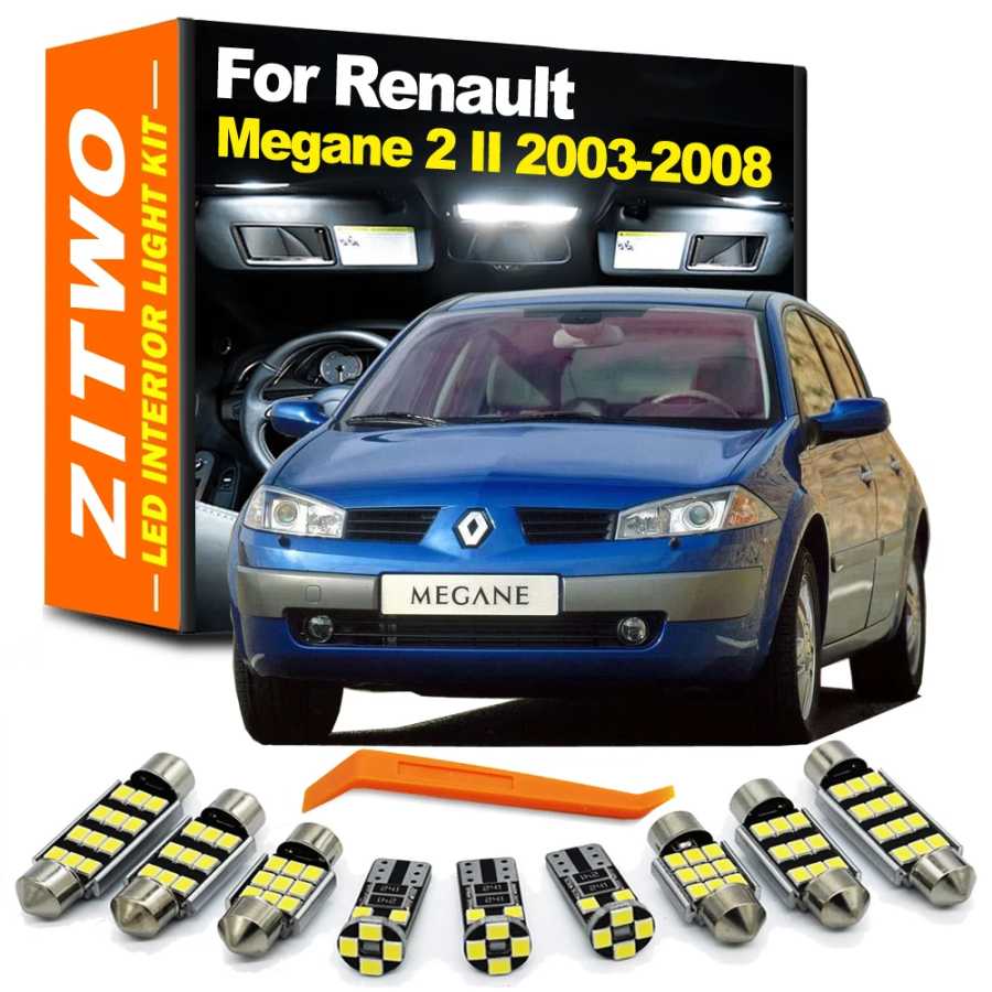 16 шт., Детский комплект для интерьера двери для Renault Megane 2 II MK2 2003 2004 2005 2006 2007 2008 Автомобильные фары