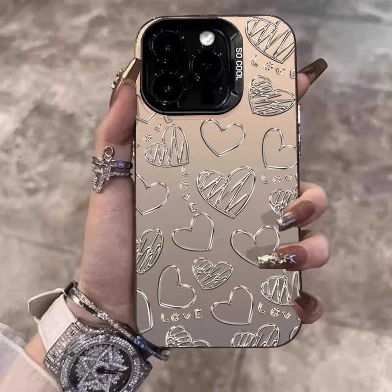 Чехол для телефона IMD с серебряным сердцем и бабочкой для iPhone 16, 15, 14, 13, 12, 11 Pro Max 16E 7 8 Plus X XS XR SE Cover Чехлы и чехлы для мобильных телефонов