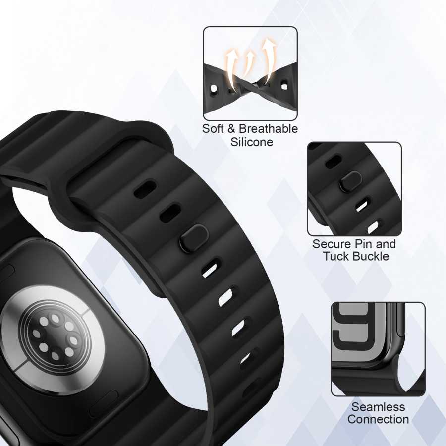 Фотография №3 товара Спортивный силиконовый ремешок для Apple Watch 44 мм, 40 мм,