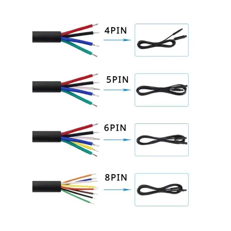Фотография №2 товара 4Pin/5Pin/6Pin/8Pin автомобильный удлинитель камеры DVR 1 м/2 м/3 м штекер-гнездо