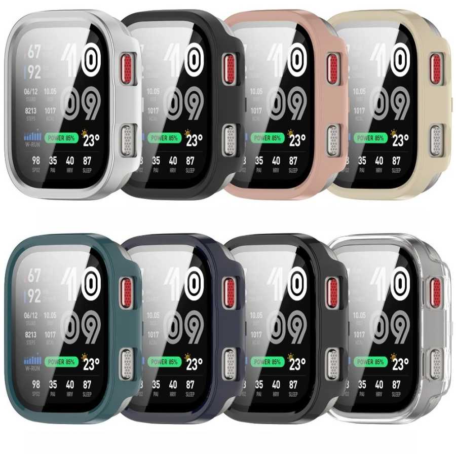 Фотография №1 товара Защитное стекло+чехол для Amazfit New BIP Max, защитная пленка от