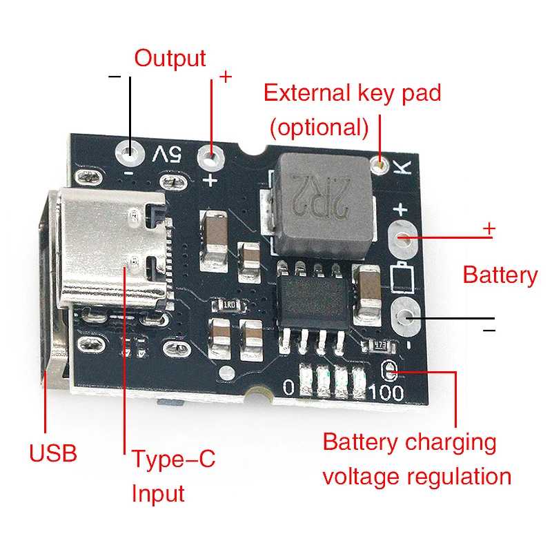 Фотография №1 товара Повышающий преобразователь Type-C/Micro USB 5 В, 1 А, 2 А,