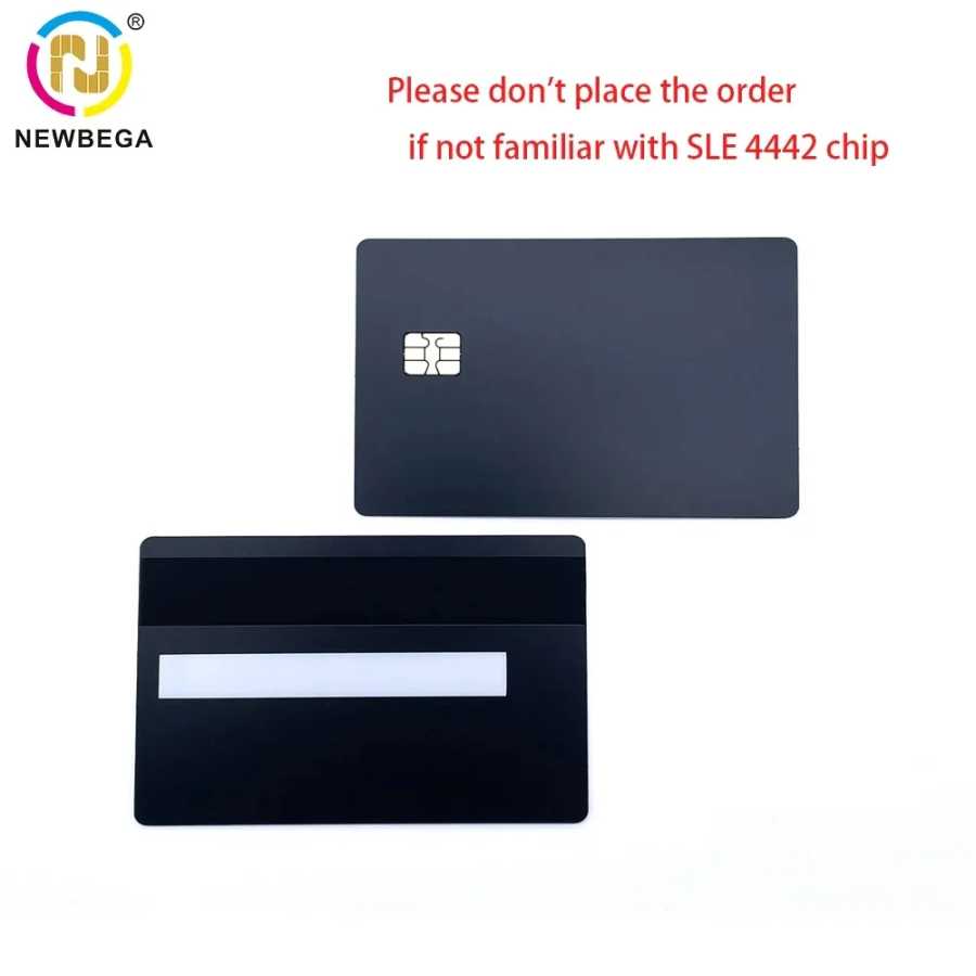 1 шт., чип Contact Sle4442 Smart IC Blank Metal Card, Интеллектуальный Тип контакта IC Card Доступ к автоматизации здания