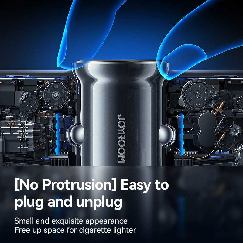 Фотография №4 товара Автомобильное зарядное устройство Joyroom 30W Mini PD QC3.0 USB Type-C